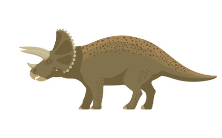 Prehistoric dinosaur triceratopsのイラスト素材