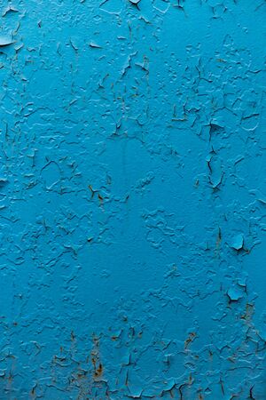 Texture of painted blue concrete using for backgroundの写真素材
