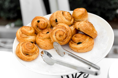 fresh pastry at the reception