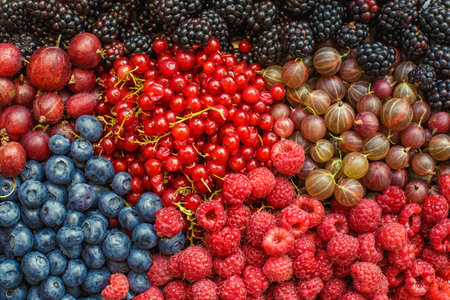 fresh berries for refreshmentsの写真素材