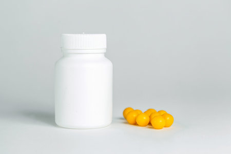 white plastic can with medicines