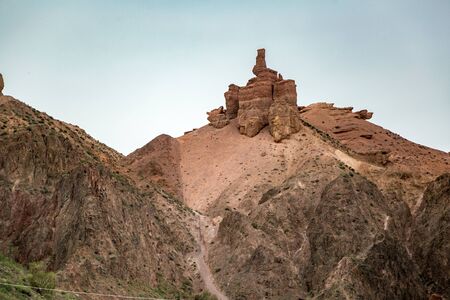 Charyn canyon in Kazakhstanの写真素材