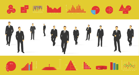 Big set of infographics elementsのイラスト素材