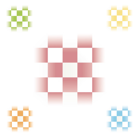 Set of abstract cubes on a white background.のイラスト素材