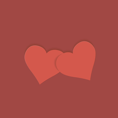 Greeting card with heart for Valentine's Day.のイラスト素材