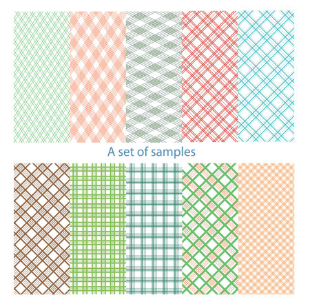 Set of original, color samples.のイラスト素材