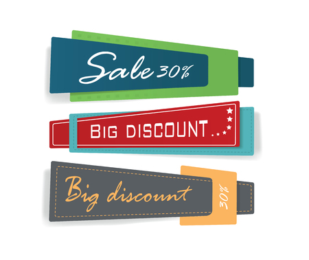 Set of colorful banners.のイラスト素材