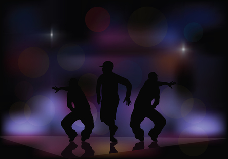 Dancing in a nightclub.のイラスト素材