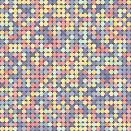 abstract mosaic seamless pattern with pastel circlesのイラスト素材
