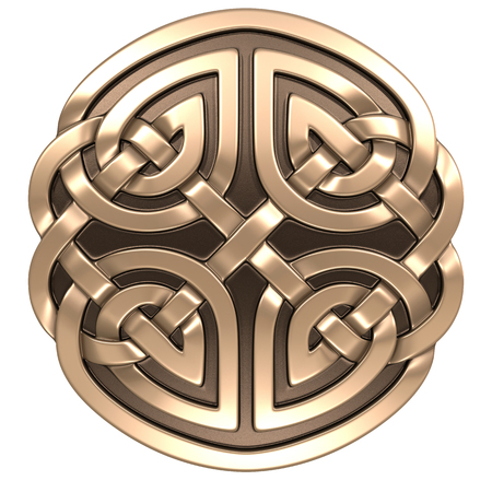 3d image Celtic ornament. Isolated white background.の写真素材
