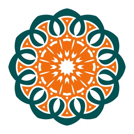 These are some of the symbols or logos of Ornament objects to complement the abstract designのイラスト素材