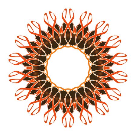 These are some of the symbols or logos of Ornament objects to complement the abstract designのイラスト素材