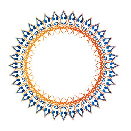 These are some of the symbols or logos of Ornament objects to complement the abstract designのイラスト素材