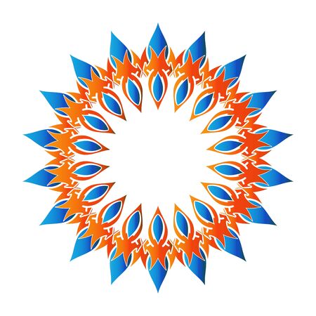 These are some of the symbols or logos of Ornament objects to complement the abstract designのイラスト素材