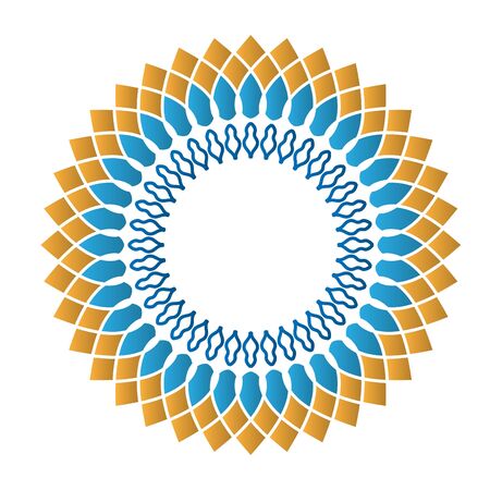 These are some of the symbols or logos of Ornament objects to complement the abstract designのイラスト素材