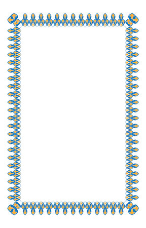 Border frame deco vector label. Isolated on white background.のイラスト素材