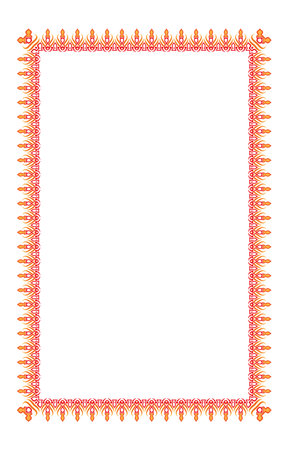 Border frame line deco vector art simple line corner ornamental decorationのイラスト素材