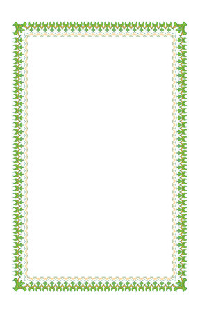 Border frame deco vector label simple line corner empty place for textのイラスト素材