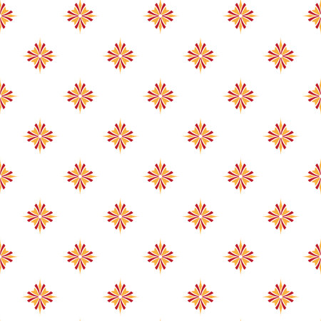 Seamless pattern with decorative flowers. Floral background. Vector illustration.のイラスト素材