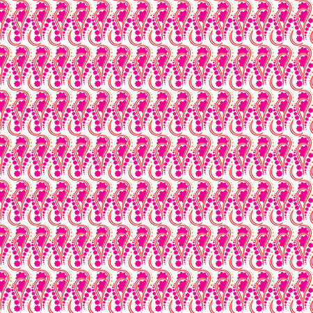 Seamless pattern with pink and white hearts. Vector illustration.の写真素材