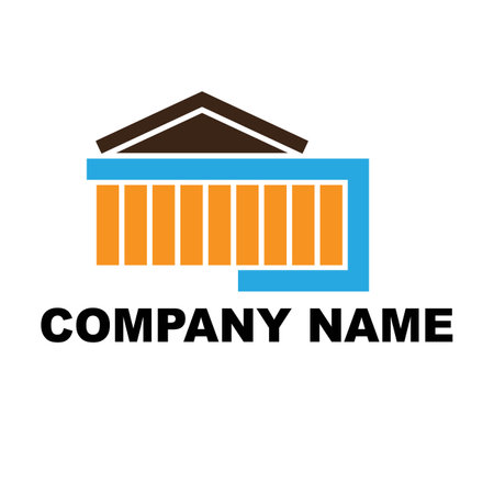 Logo of a bank. Company logo. Vector Illustration.のイラスト素材