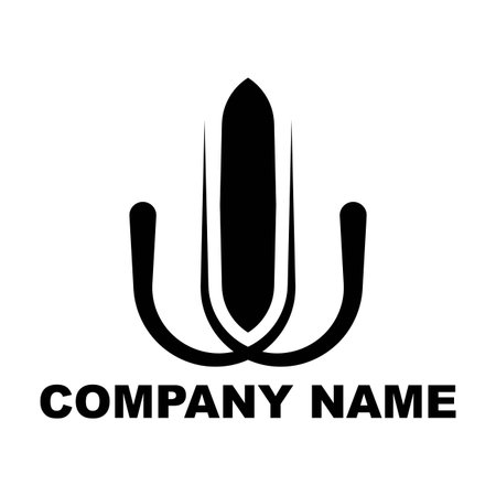 Vector logo design template elements for your application or corporate identity. Vector illustration.のイラスト素材