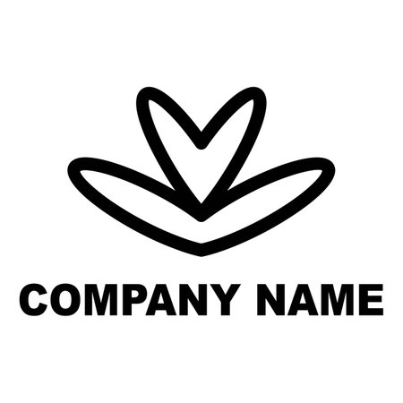 Vector logo for a company or business. Icon for a flower shop.のイラスト素材