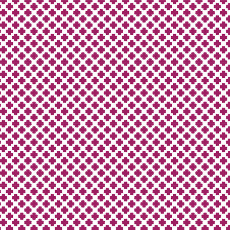 Seamless vector pattern. Modern geometrical background with repeating elements. Pink and white pattern.のイラスト素材