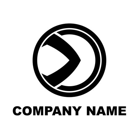 company logo icon element template vector art graphic design arrow circle sign symbolのイラスト素材