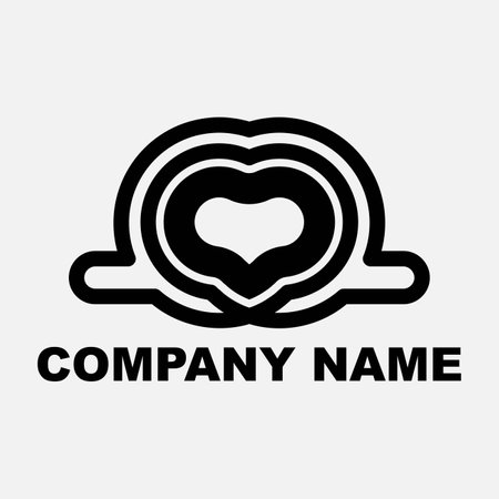 Heart logo icon vector design template elements for your application or corporate identityのイラスト素材