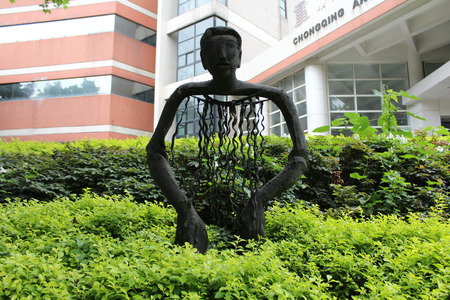 Sculpture of a human figure のeditorial素材