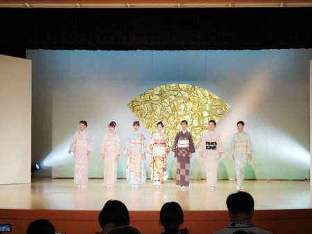 Kyoto Kimono Performance in Japan.の写真素材