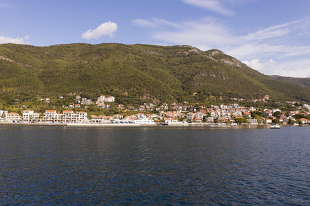 The Bay of Kotor, the Adriatic Sea in southwestern Montenegro. Its well-preserved group of medieval...