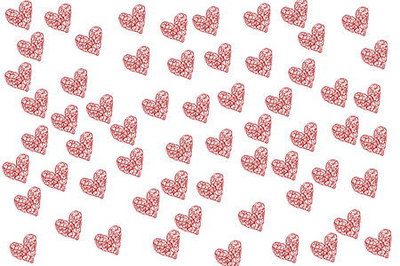 Abstract heart shape on background. Colorful banner template. illustration abstract design....