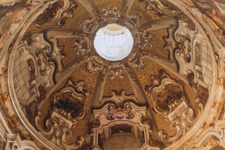 Milan, Italy- May 13, 2023: Chiesa di San Vittore al Corpo church, inside view of interior , church and monastery of San Vittore al Corpo were an ancient monastery of the Olivetan order built in 16のeditorial素材