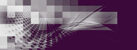 Violet screen. Geometry textured display. Digital background structure. Color cubes diode effect....