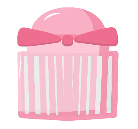 Eco-friendly cosmetics, body and face care, a jar of cosmetics. Organic cosmetic packaging-a bottle. Womens things, the concept of accessories for eco-girls. Vector illustrationのイラスト素材