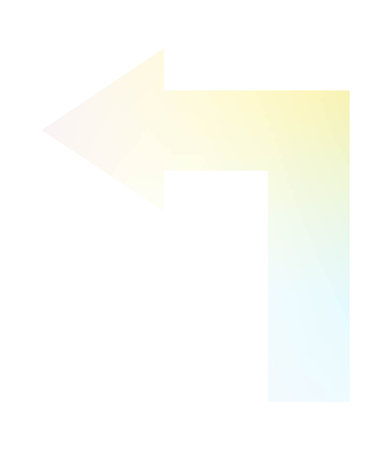 Vector multicolored isolated arrow. Gradient pointer on a white background.のイラスト素材