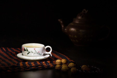 Coffee and wineの写真素材