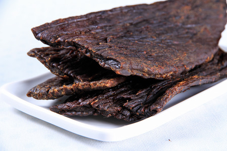 Beef jerkyの写真素材