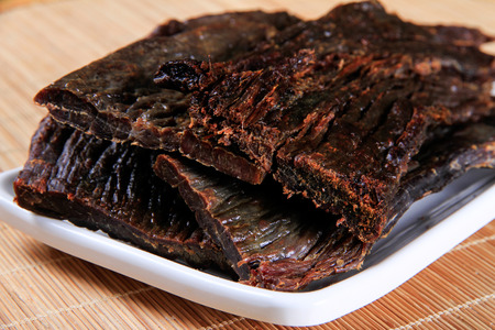 Beef jerkyの写真素材
