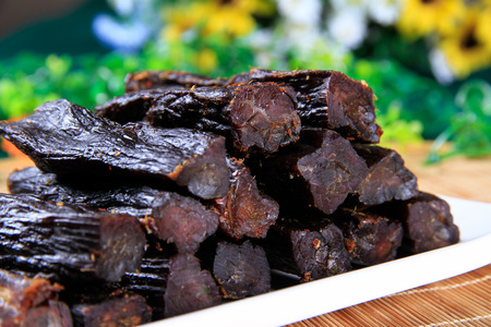 Beef jerkyの写真素材