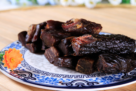 Beef jerkyの写真素材