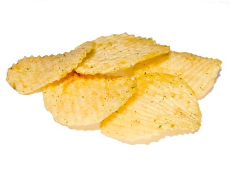 RIPPLED POTATO CHIPSの写真素材