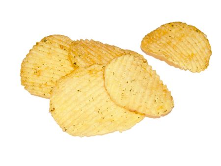 RIPPLED POTATO CHIPSの写真素材