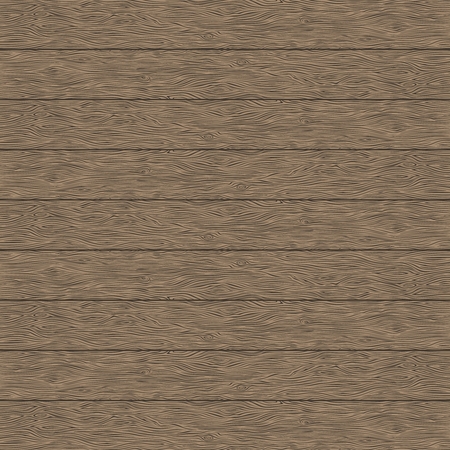 Wood planks texture. Vector natural wooden background. Horizontal stripes. Dark brown wall.のイラスト素材