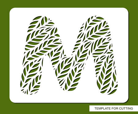 vector of stencil with the letter m made id 164042134 royalty free image stocklib