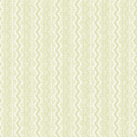 Square seamless background with abstract pattern. Light green, white lines, waves. Pale pastel colors.のイラスト素材