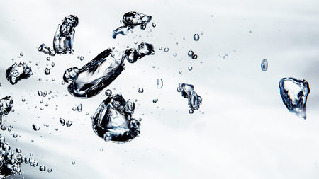 water splash isolated on white background.
