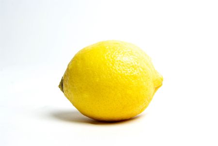 Lemon isolated on white backgroundの写真素材